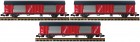 834801 Fleischmann Set of 3 postal car PTT type Hbbkkss of the Dutch Postal Service